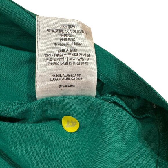 Guess Shirt Mens 2XL Green V-Neck Short Sleeve 100% Cotton Casual Tee Basic - Picture 6 of 7